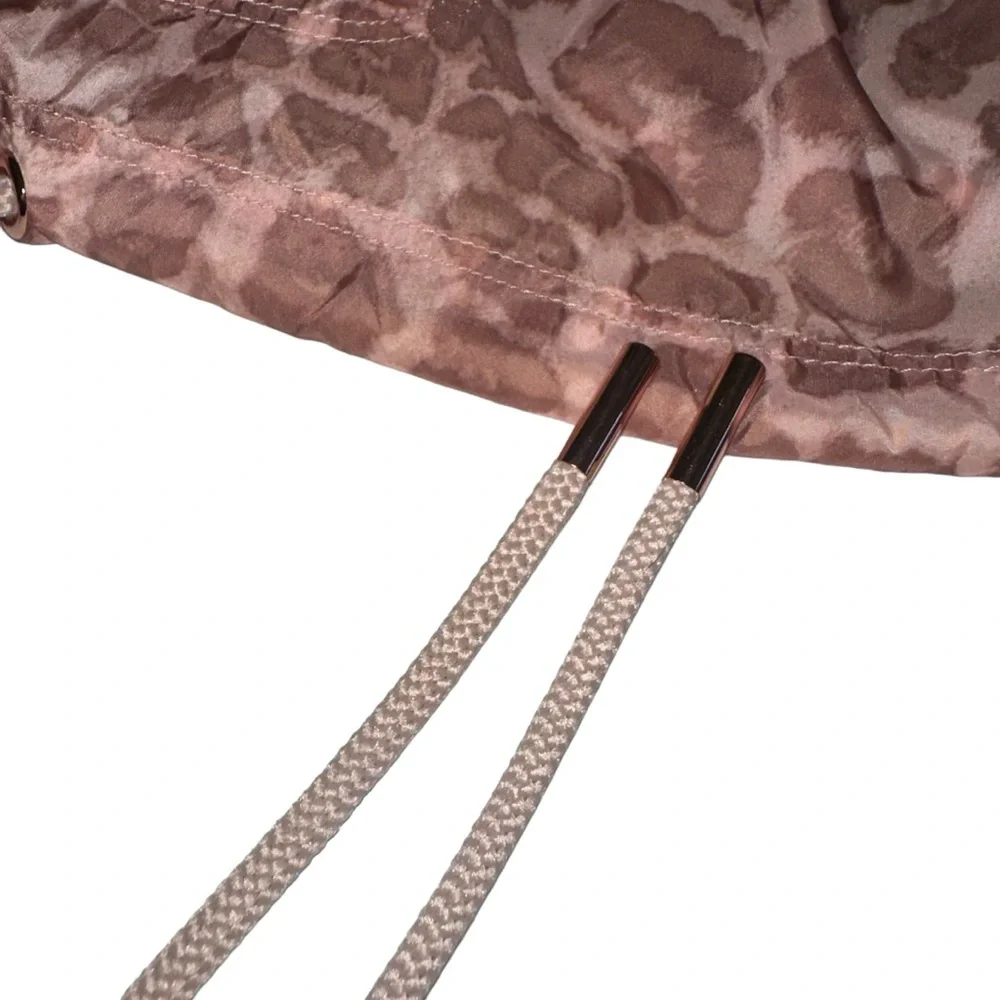 GOOD AMERICAN Leopard Jacket Windbreaker
Rose Gold Pink Brown 2 Pullover Small - Picture 7 of 14